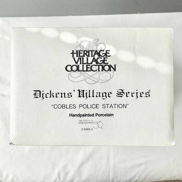Dept 56 Cobles Police Station Lighten Dickens Village Series Heritage Collection - Picture 4 of 15